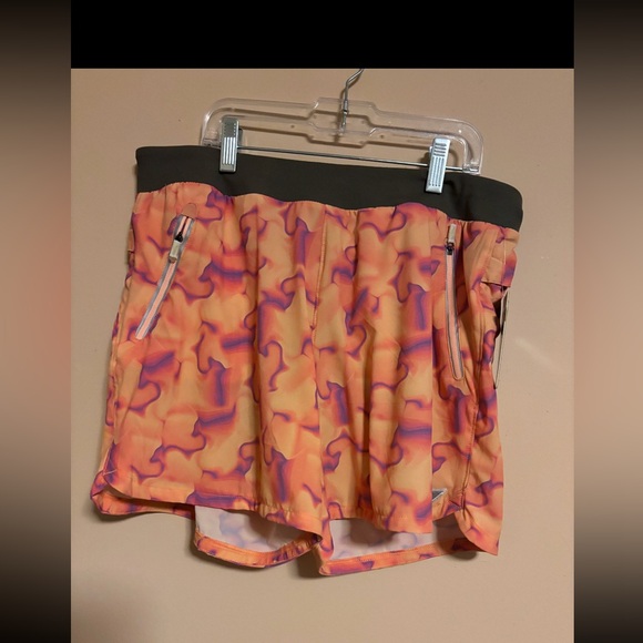 Korsa by Roadrunner Sports Orange and Purple Athletic Shorts - Picture 1 of 3